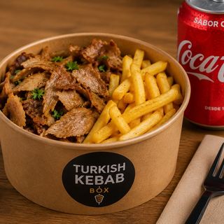 Meuno Turkish Kebab Box Carne Y Patatas (Mediano)