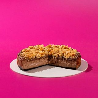 Porción Tarta de Queso Nocilla Blanca, Avellana y Gofre