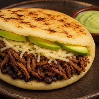 Arepas rellenas venezolanas y colombianas