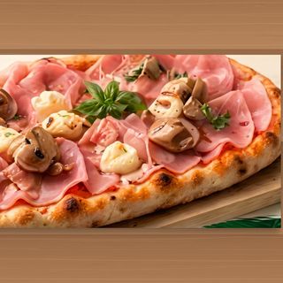 Pinsa Prosciutto e Funghi