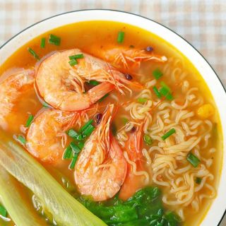 Ramen con marisco
