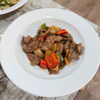 Ternera con salsa