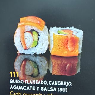 111 uramaki de cangrejo aguacate u quese(8u)