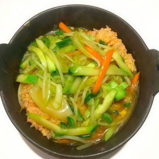 Kaifan de verdura con salsa curry