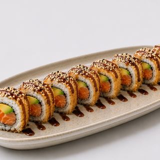 Roll salmon frito