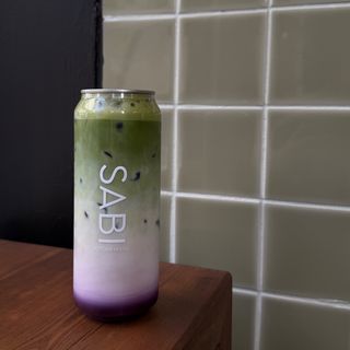 Ube Matcha Latte Iced