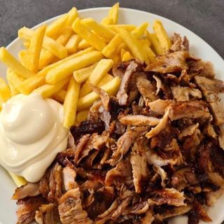 Papa y carne