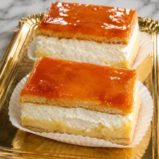 Pastel de Crema y Nata