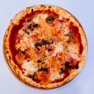 PIZZA JAMÓN YORK Y CHAMPIÑONES