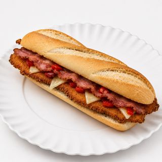 Pechugas Rey Con Bacon, Queso Y Pimientos rojos