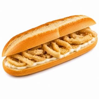 Bocadillo de Calamares Con Mayonesa