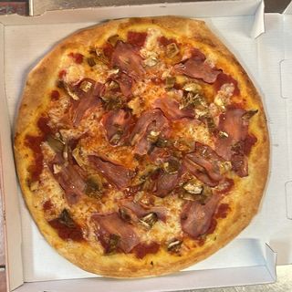 Pizza De Bacon Y Champi (33 Cm.)