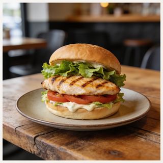 Hamburguesa de Pollo a la Parrilla