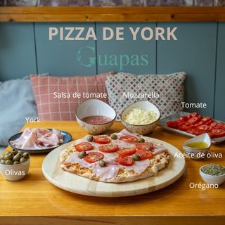 Pizza de York SIN GLUTEN (puede contener trazas por cocina compartida)