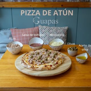 Pizza de atún SIN GLUTEN (puede contener trazas por cocina compartida)
