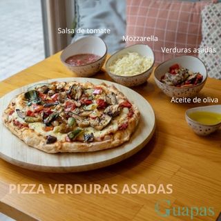 Pizza verduras asadas SIN GLUTEN (puede contener trazas por cocina compartida)