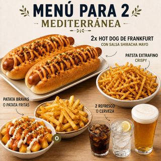 Menú para 2 mediterránea