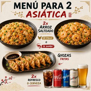 Menú para 2 Asiática