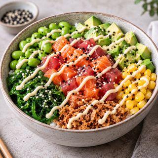 143.Poke Mixto de Salmón y Atún