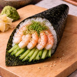 61.Temaki De Langostino Cocido 1 Ud.