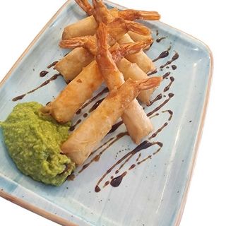Tapa de Crujientes De Langostinos Con Guacamole (Tapa)