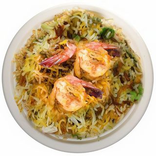 Shrimps biryani