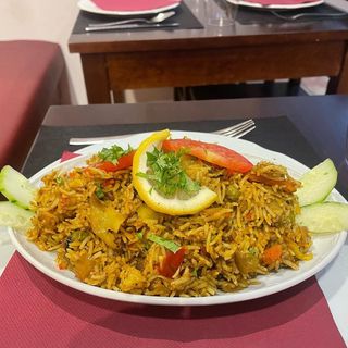 Mixed vegetable biryani