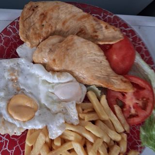 Plato combinado pollo