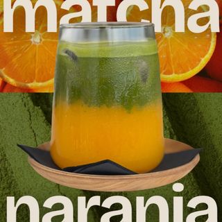 Matcha Naranja fresca