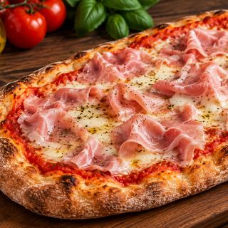 Pinsa con prosciutto cotto
