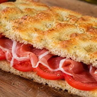 Focaccia Parma Ham and Tomato