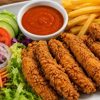 Tiras del pollo