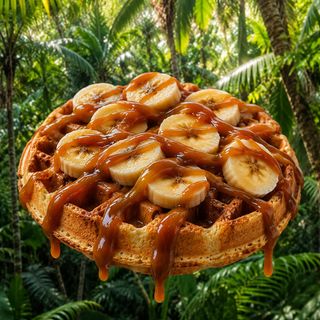 Waffle + 1 topping a elección