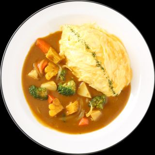 Arroz curry vegetable