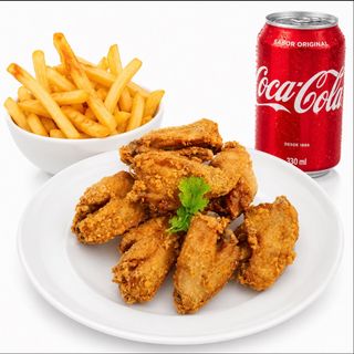 Menú alitas de pollo