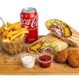 Menu durum de falafel