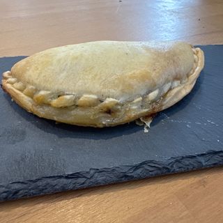 Puerro y queso azul