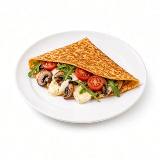 Crep De Champiñones Con Brie Y Mayonesa