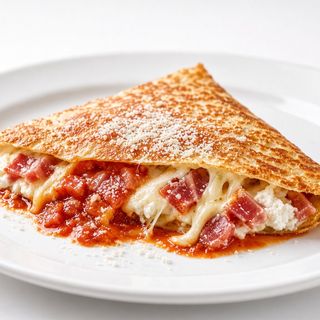Crep De Jamón Curado Con Ricotta Y Mozzarella