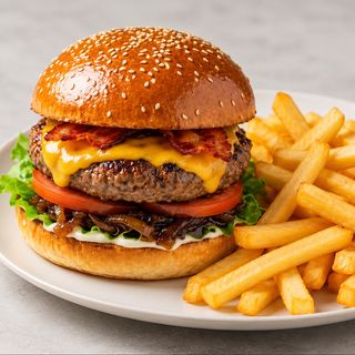 HAMBURGUESA GOURMET AMARANTA ( A LA BRASA)