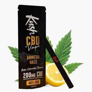 KUSH VAPE 0% THC 40% AMNESIA HAZECBD 200mg