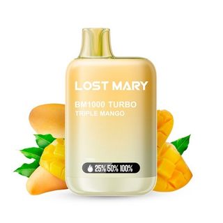 LOST MARY BM 1000 TURBO TRIPLE MANGO 1000 PUFFS