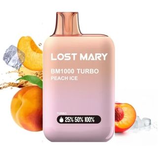 LOST MARY BM 1000 TURBO PEACH ICE 1000 PUFFS