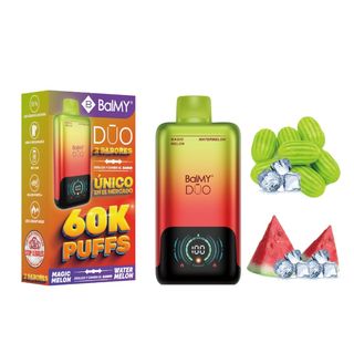 BALM DUO 2 SABORES MAGIC MELON - WATER MELON 60K PUFFS