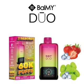 BALMY DUO 2 SABORES MAGIC MELON - STRAWBERRY 60K PUFFS