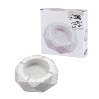 CHAMP CONCRETE WHITE ASHTRAY CENICERO