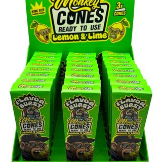 MONKEY KING CONES FLAVOR BURST LEMON &LIME