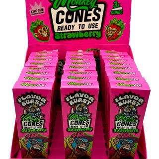 MONKEY KING CONES FLAVOR BURST STRAWBERRY