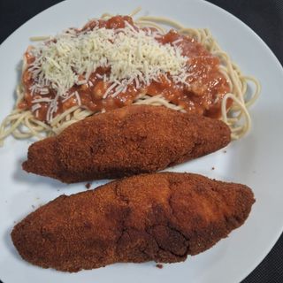 Pechugas de pollo rellenas empanadas