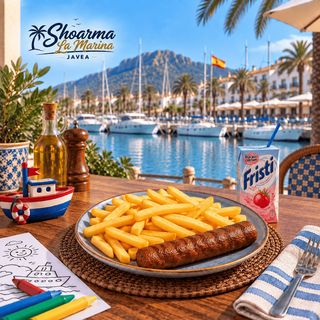 Fries with Dutch Frikandel
